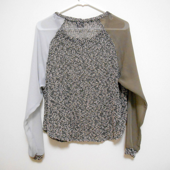 Urban Outfitters Sparkle & Fade Color Block Blouse - Picture 5 of 8
